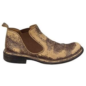 John Varvatos Men’s Hollowell Brown Distressed Chelsea Boot Size US 9.5